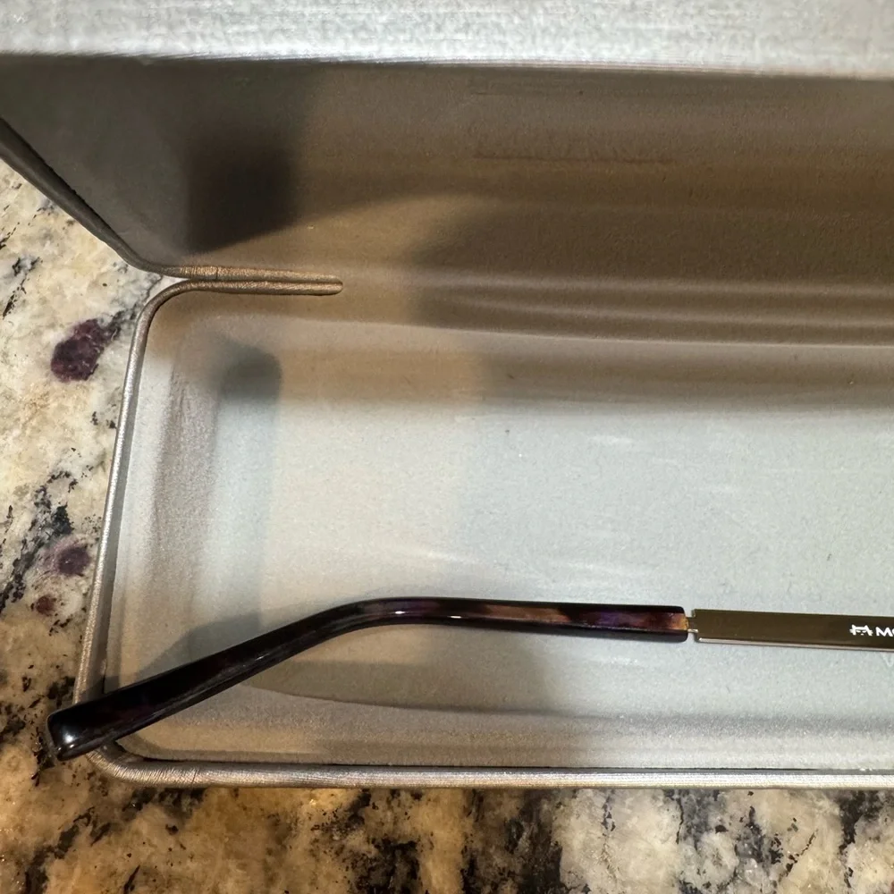 Morel Lightec Eyeglasses with Case semi-rimless frames only France 51‎ mm